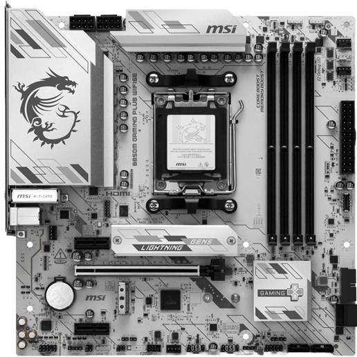 MSI B850M GAMING PLUS WIFI6E mATX Motherboard for AMD AM5 CPUs